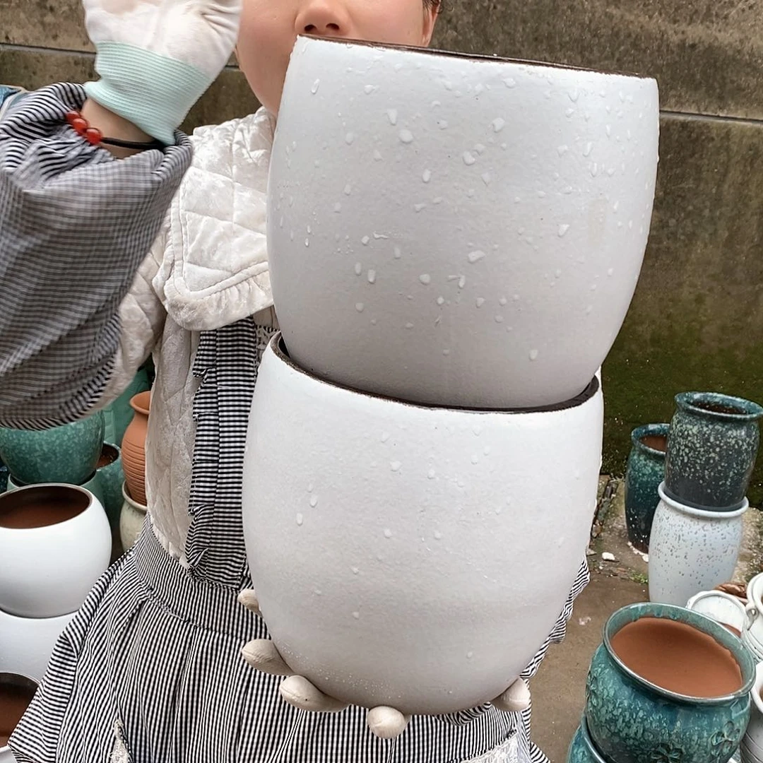 红泥花盆正品口19高19