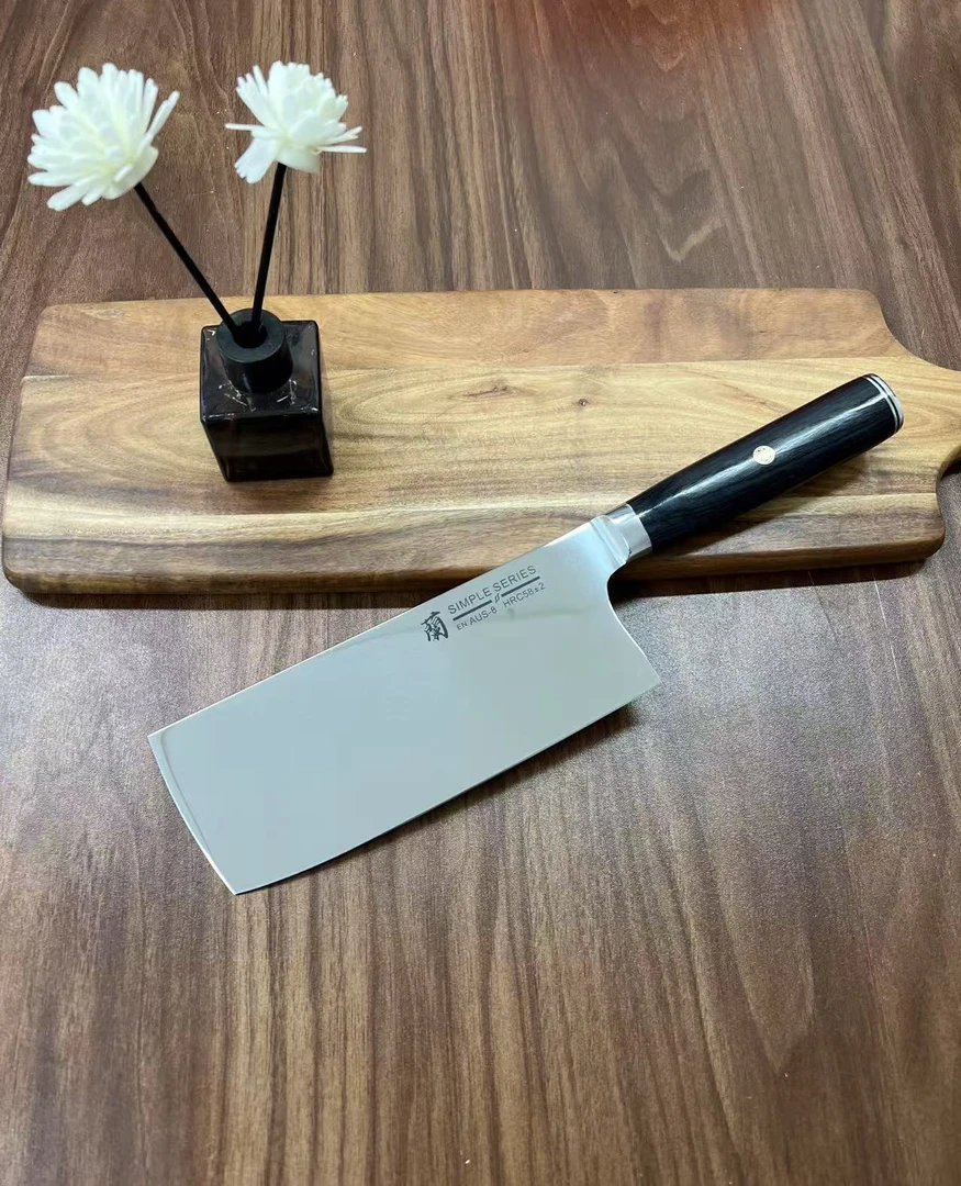 外贸尾单 蘭系列黑極镜面菜刀纯切不可切骨头