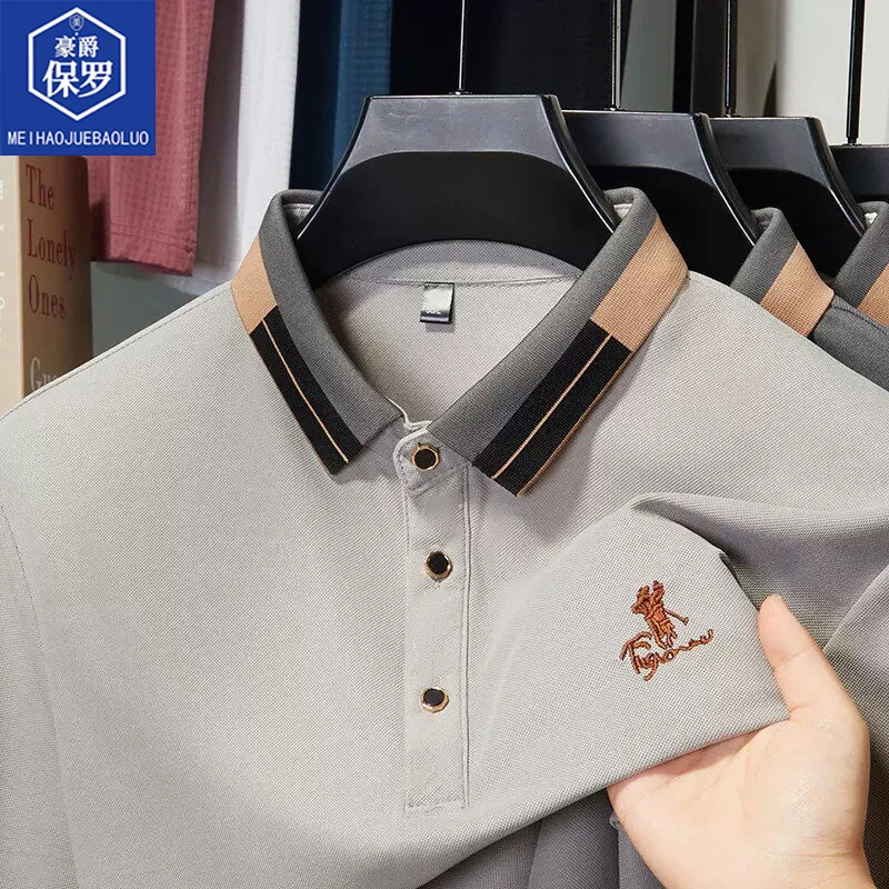 【璐璐专属】保罗夏季Polo衫休闲男士薄款翻领商务透气短袖872502