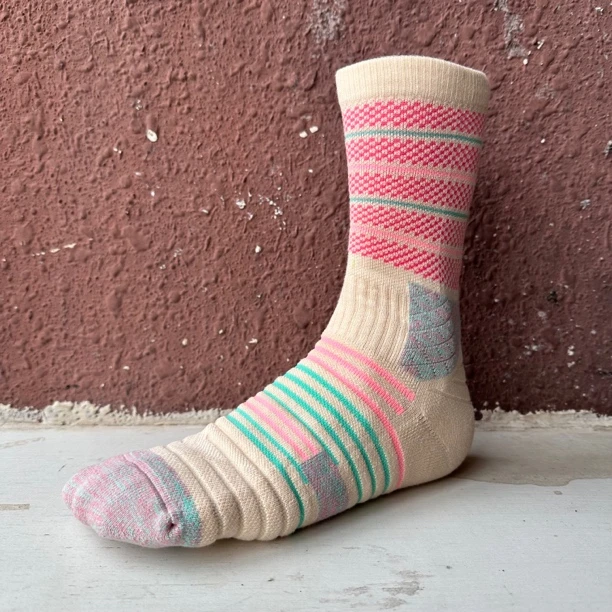 UZPO 霓跃篮球袜精英袜高帮加厚条纹彩色毛巾底运动透气