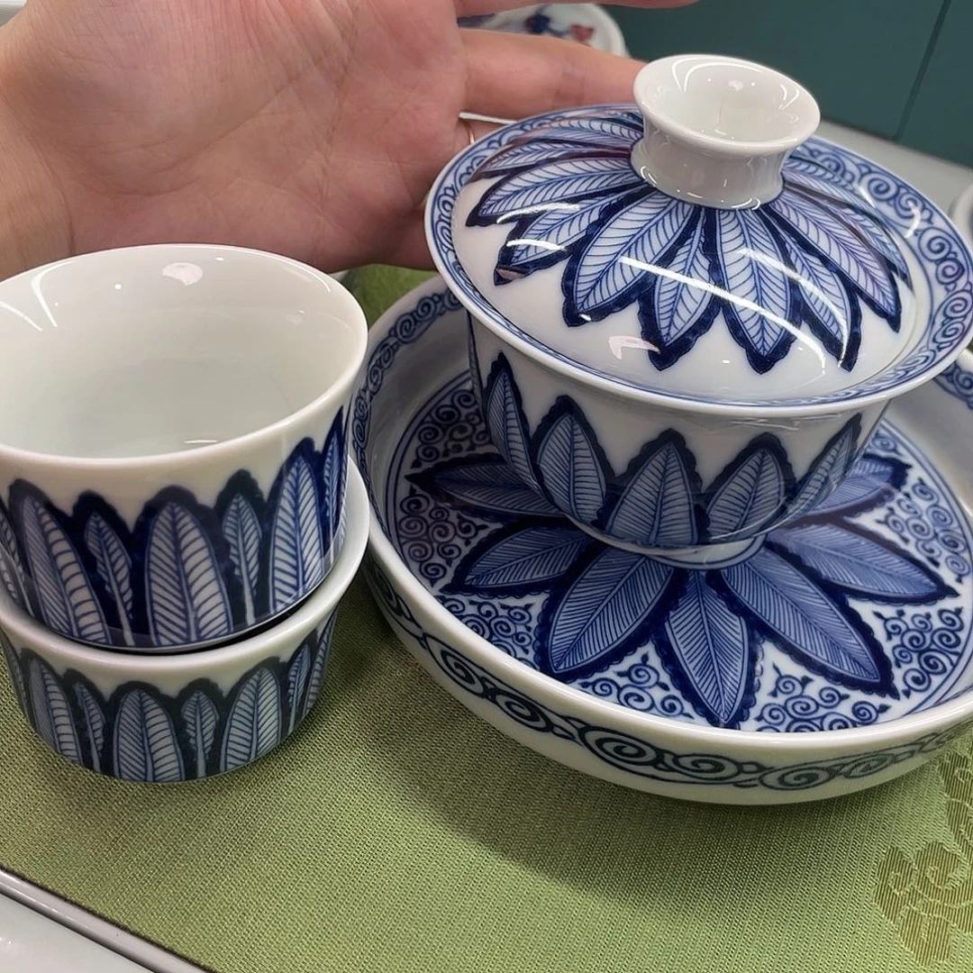 景德陶瓷盖碗茶具