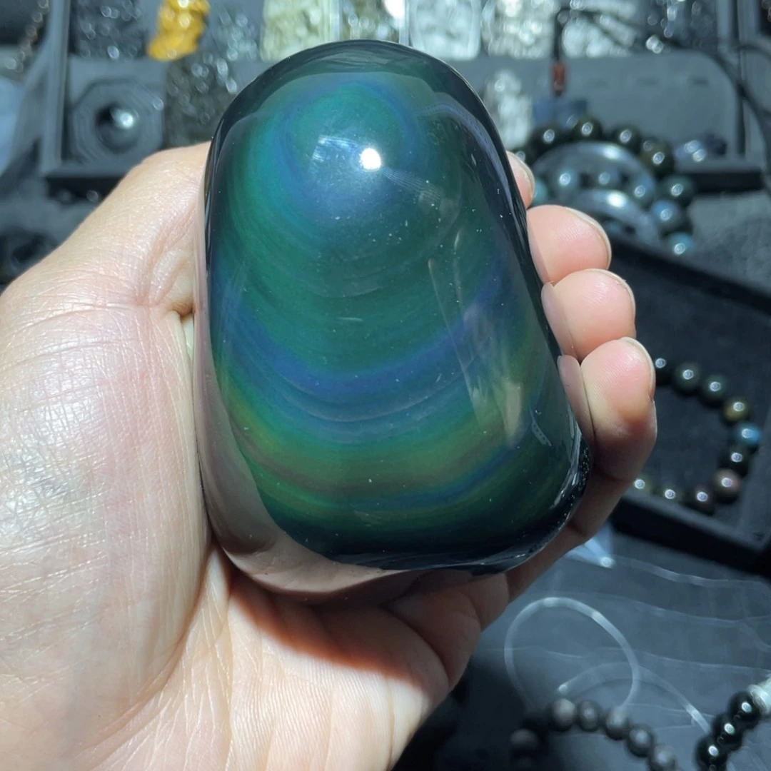 黑曜岩珠宝奇石未镶嵌凯**帝