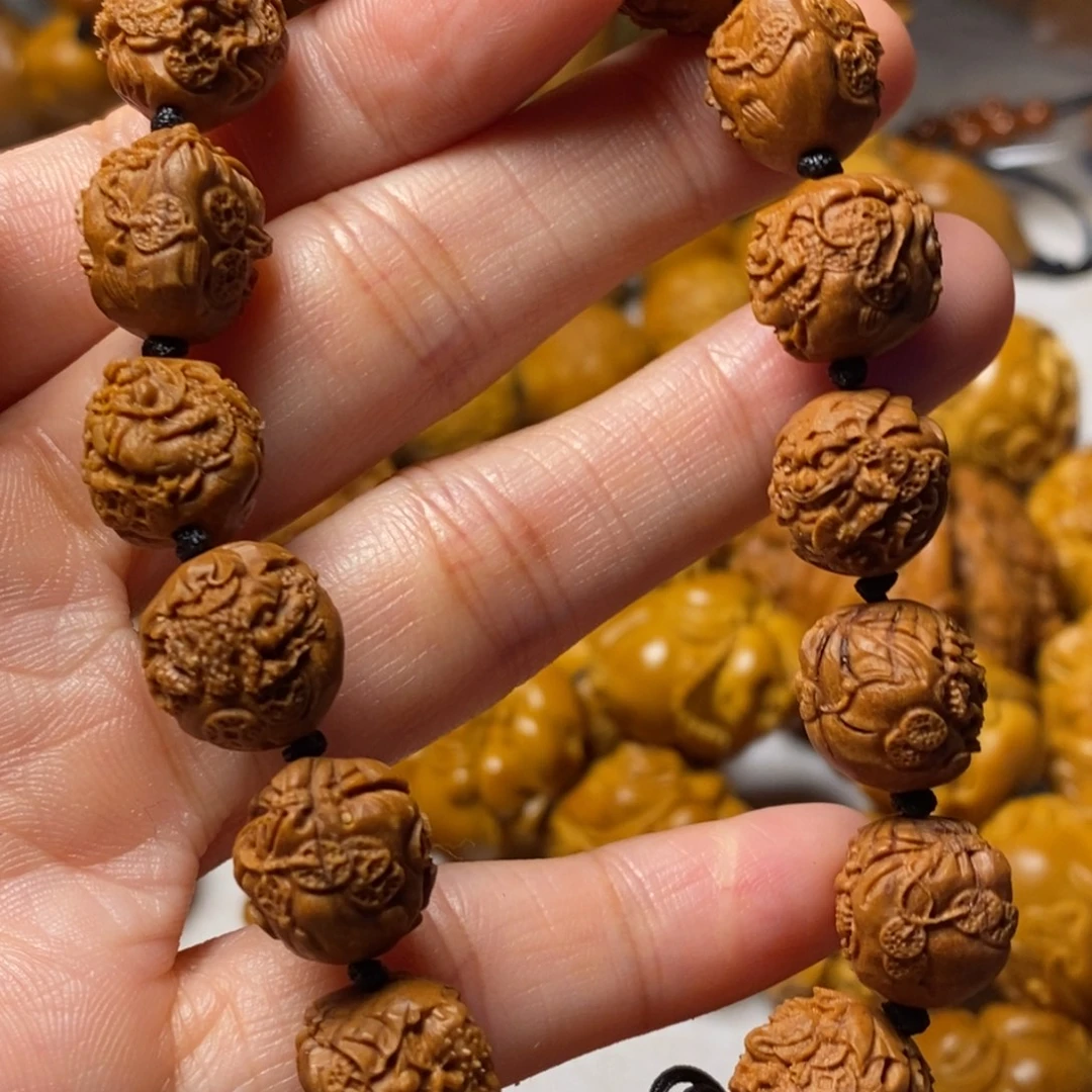 无***奈手串/手链橄榄核桃核金蟾