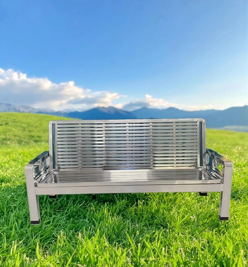 304加厚加粗2024新款不锈钢折叠沙发床多功能可躺折叠两用沙发床