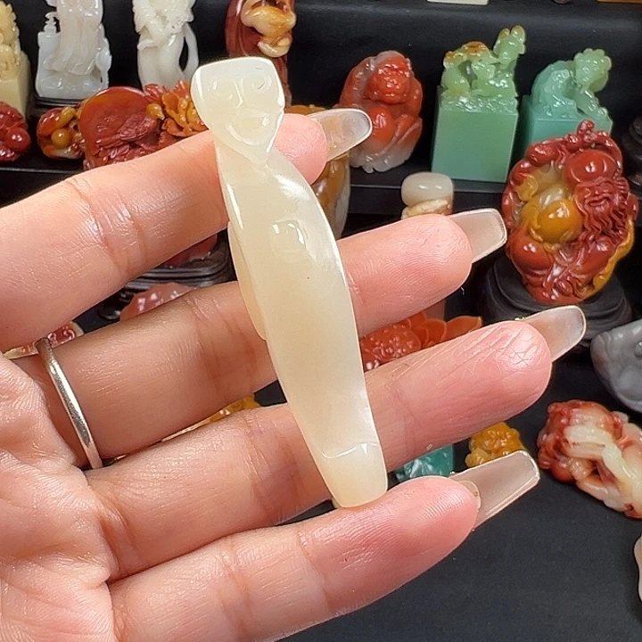 寿山石高山水冻石