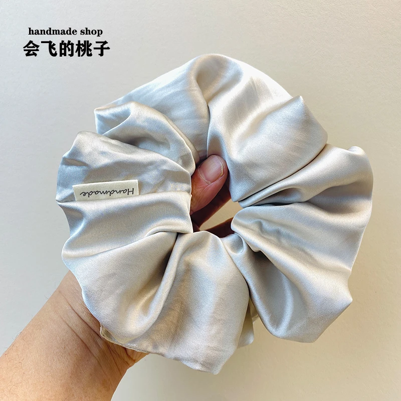 【52】高级感缎面大肠发圈女韩系气质扎头发丸子头皮筋发绳头花发饰
