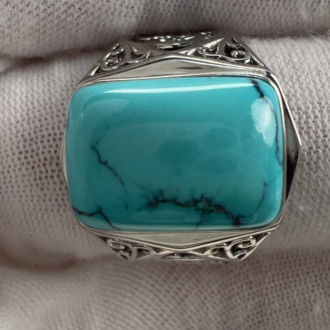 银S925镶嵌绿松石配饰