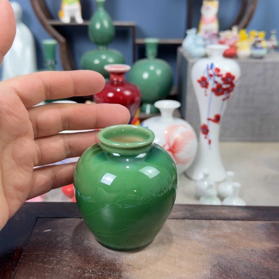 陶瓷手工小花器摆件