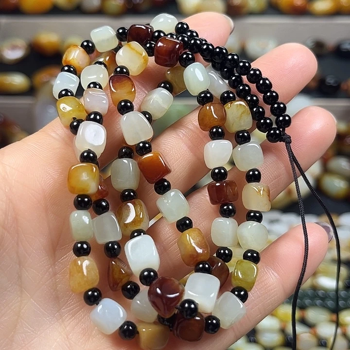 和田玉未镶嵌手链