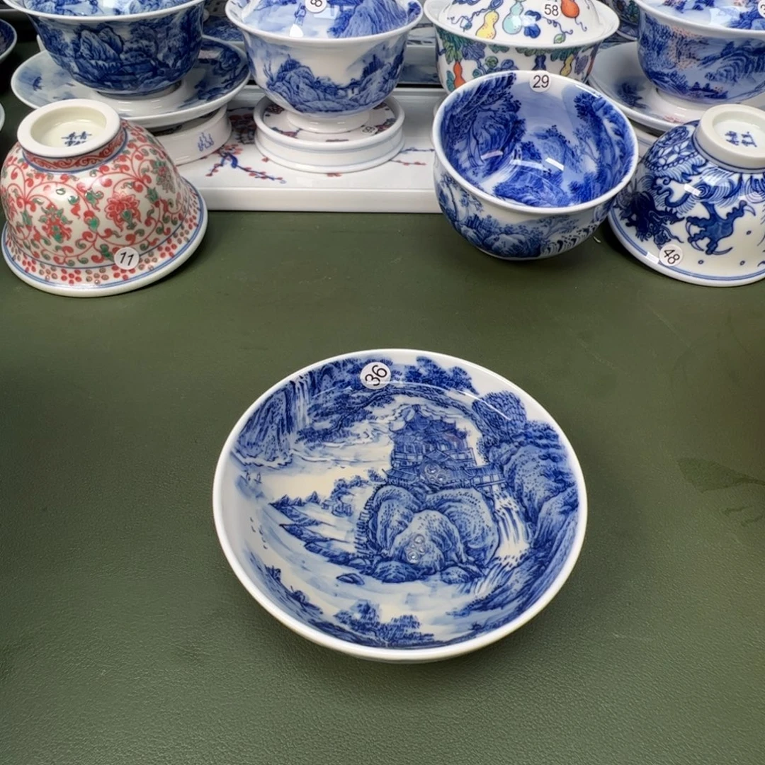 陶瓷景德镇纯手工纯手绘茶具木木36