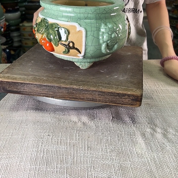 泳坤堂石湾花盆陶瓷