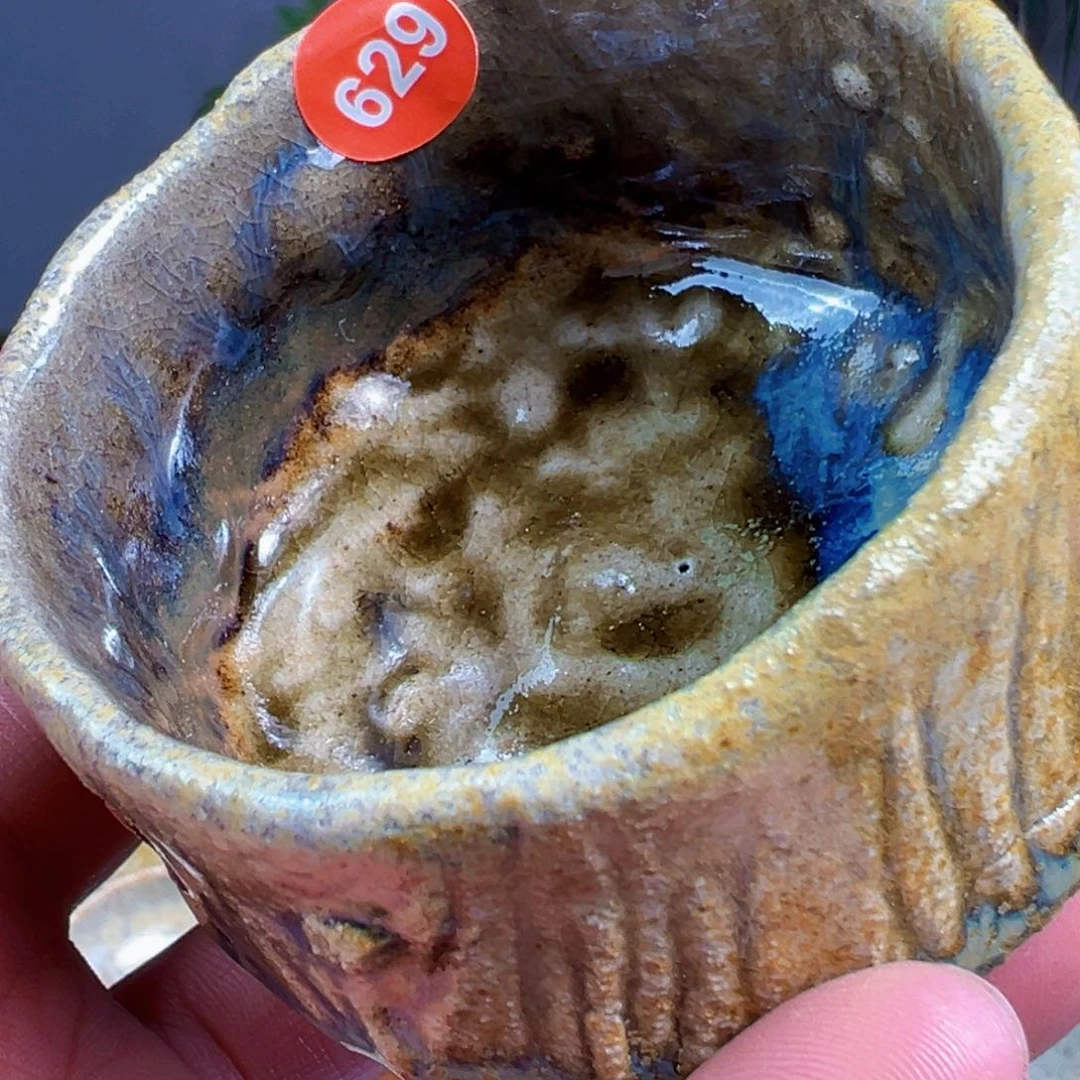 杯青**香629号郝老师手捏柴烧杯拍价