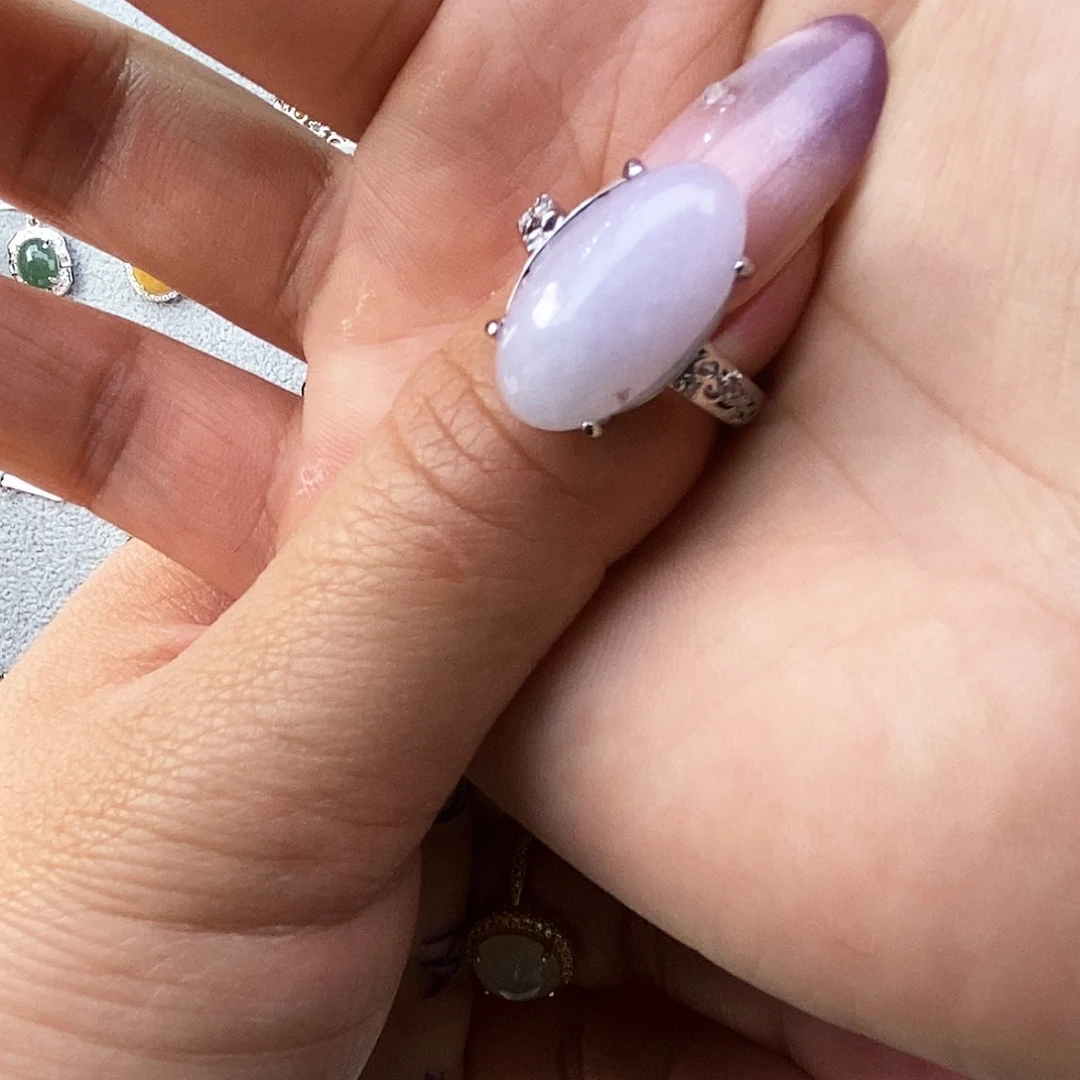 章***子翡翠未镶嵌戒指缅甸