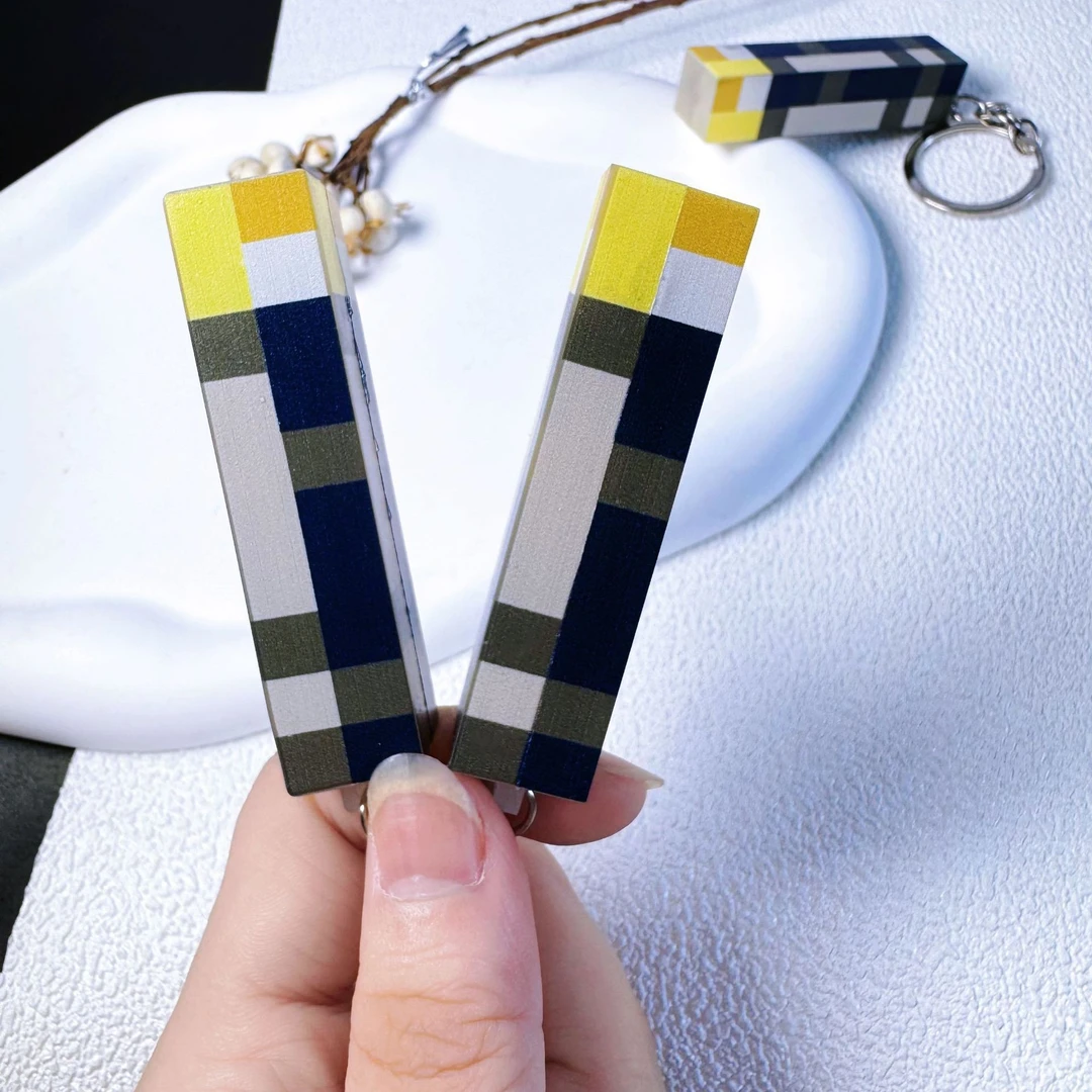 minecraft我的世界火把灯钥匙扣挂件我的世界迷你可发光周边模型
