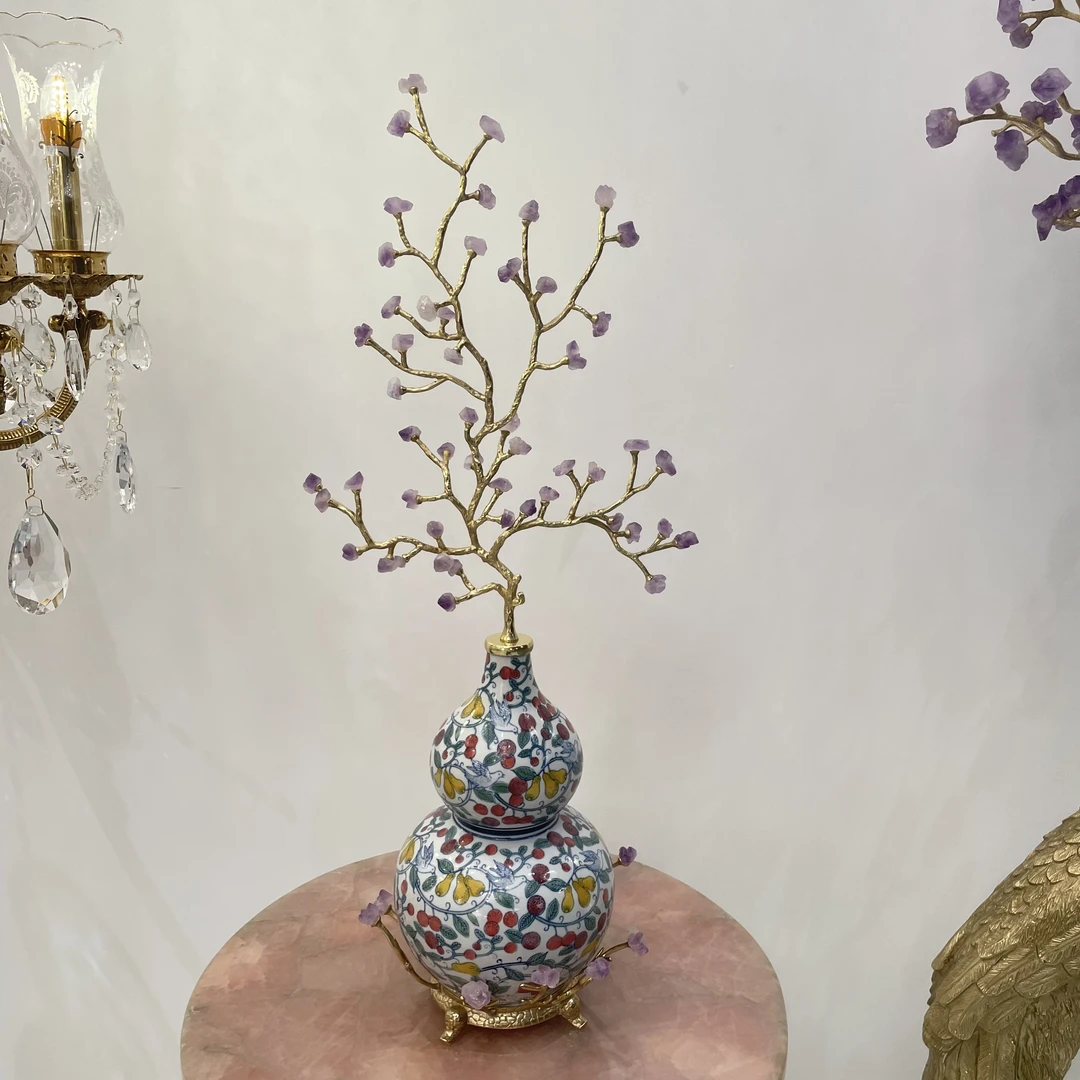 【本尼家】AP492 葫芦树摆件30*24*73cm