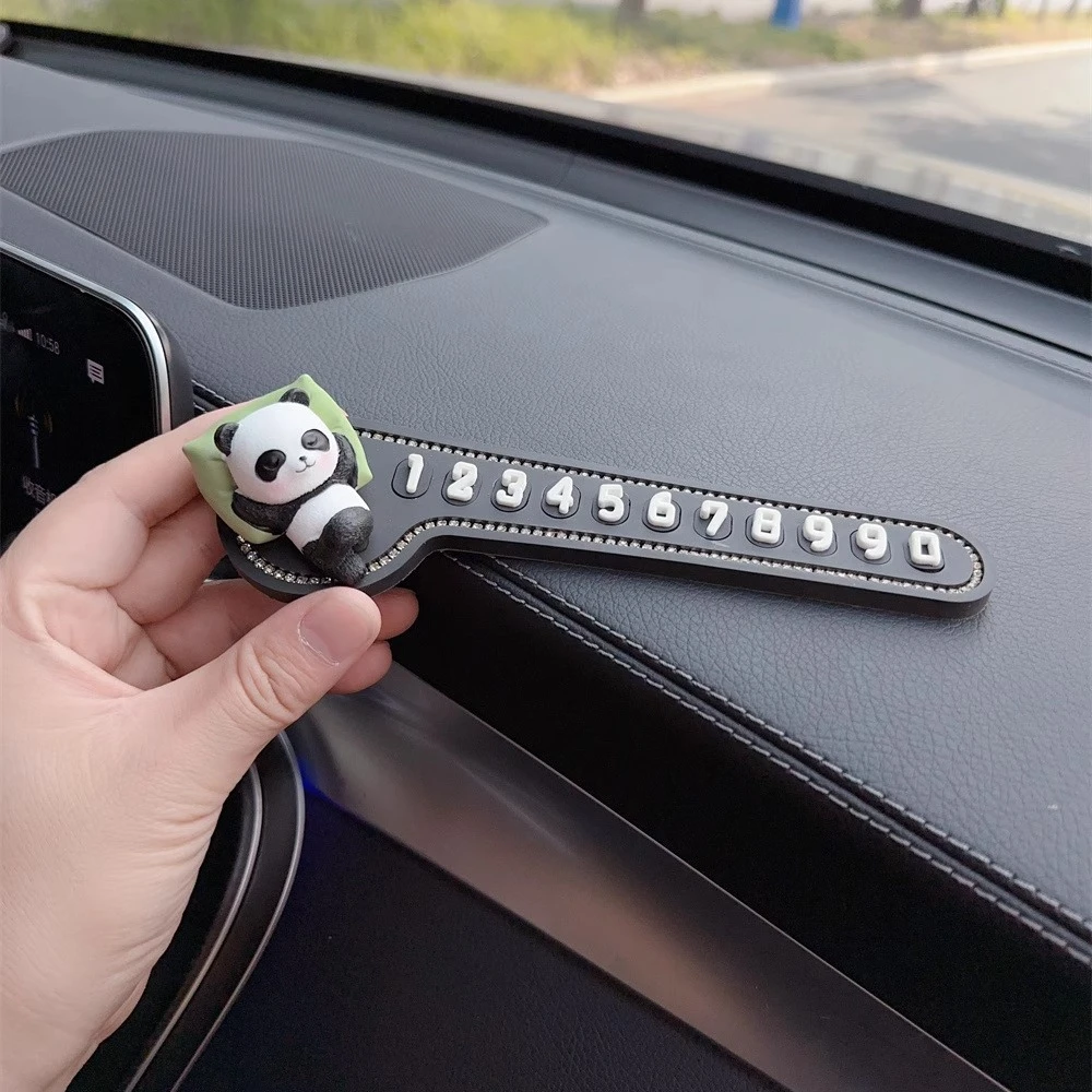 车载临时停车挪电话免粘号码牌隐藏式汽车创意移车内停靠用品摆件