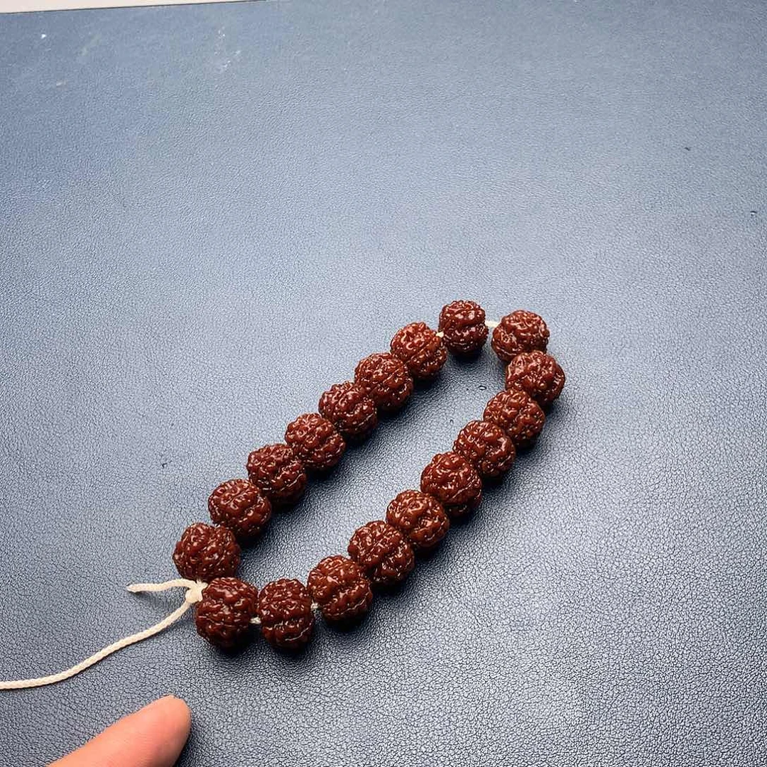 吊坠金刚菩提红方印单圈