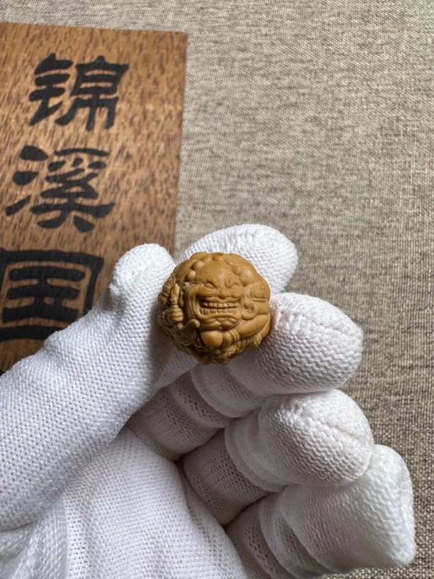 猴头核桃雕刻单颗恶僧系列新款六臂伏魔尊者文玩配饰光头强雕刻