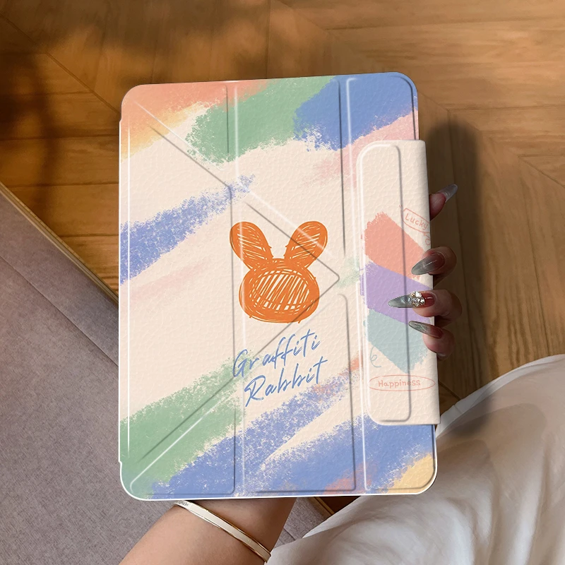 【涂鸦小兔】适用oppo荣耀vivo华为苹果小米ipad平板保护套壳Y248