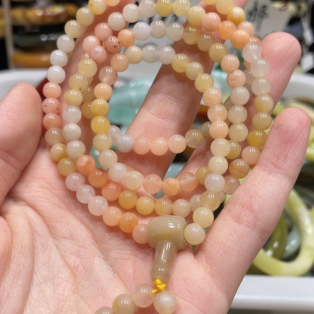 蛇纹石玉手串未镶嵌