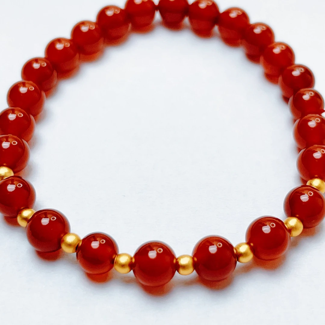 足金999卡3金珠8颗八方来财黄金金珠配件