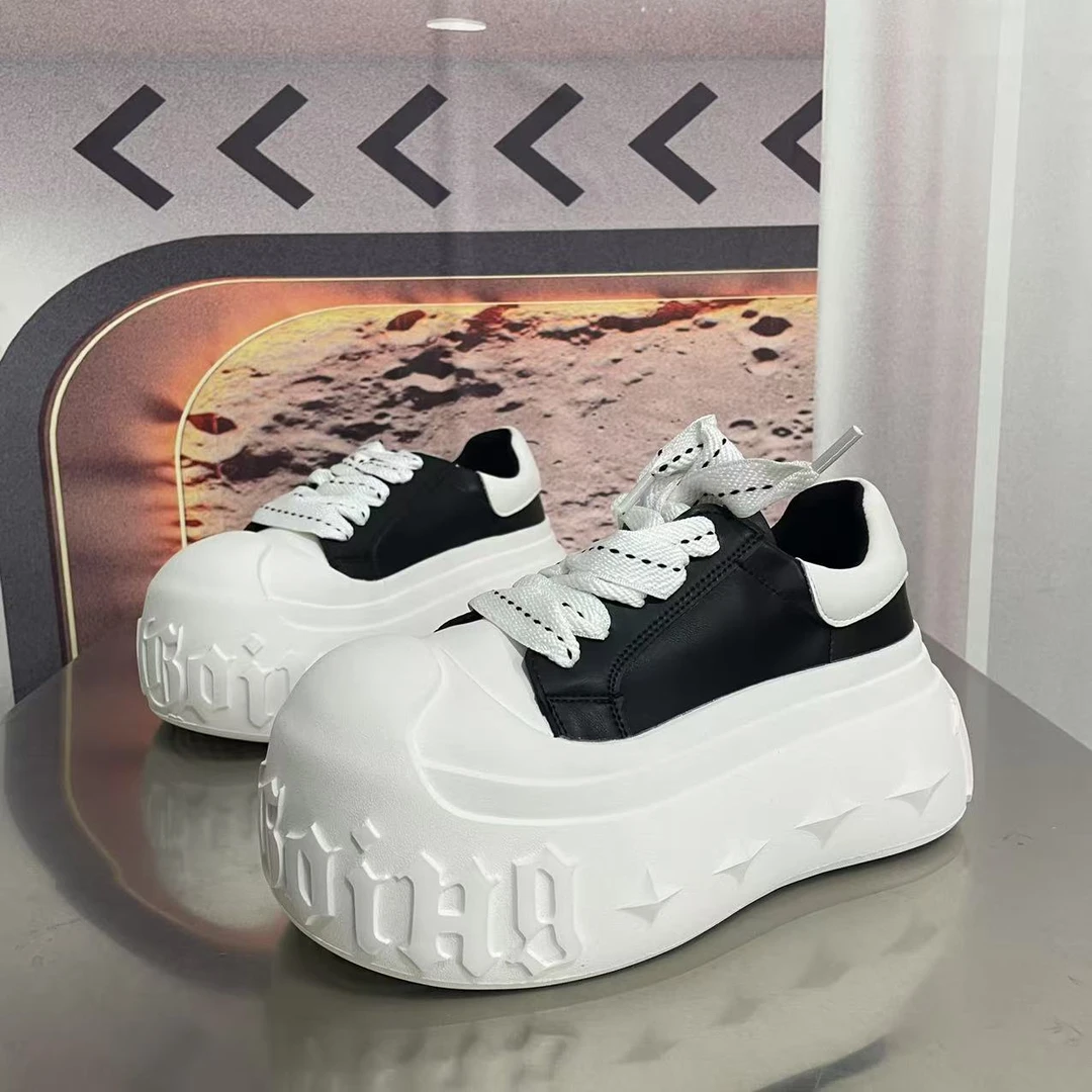 99-1春夏新款2025圆头系带韩版简约休闲板鞋潮流百搭ins