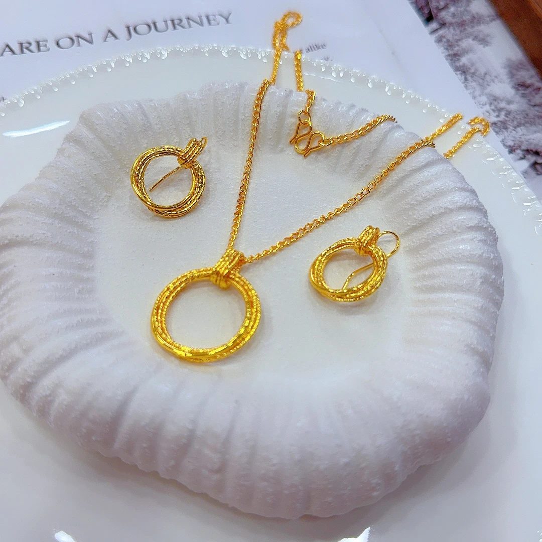 钛钢亚克力项链 爱纳扎尔0529022不易掉色时尚百搭新款手工两件套