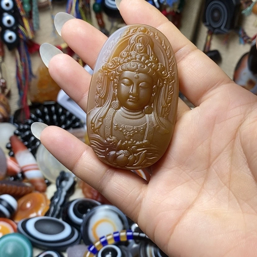 【闪购商品】玛瑙/玉髓颈饰未镶嵌青*