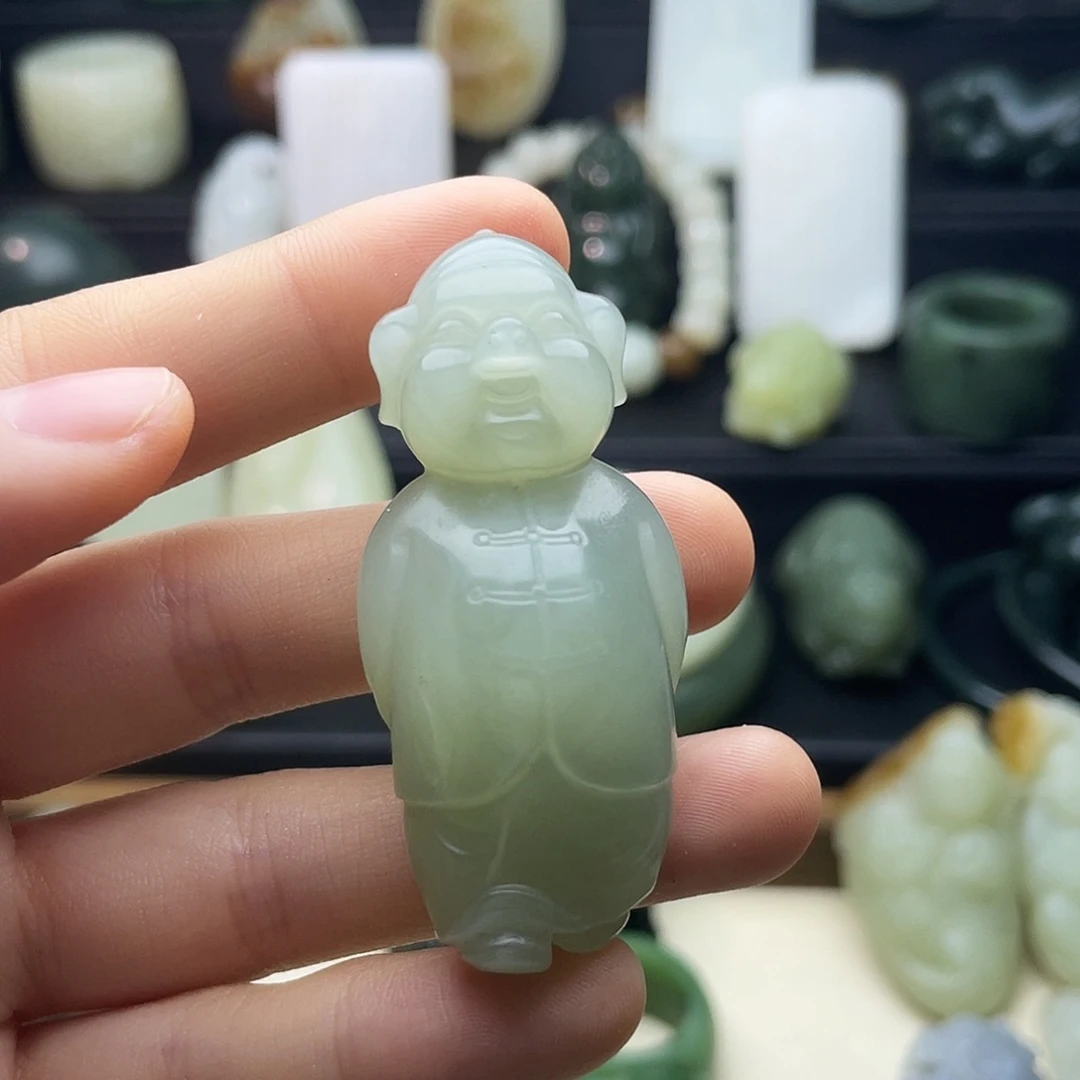 和田玉未镶嵌吊坠(不含链)