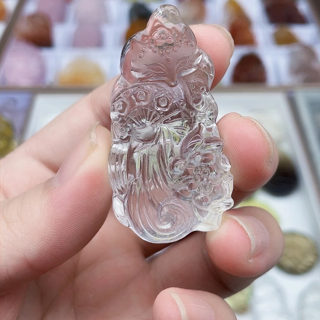 水晶吊坠(不含链)未镶嵌美****钱