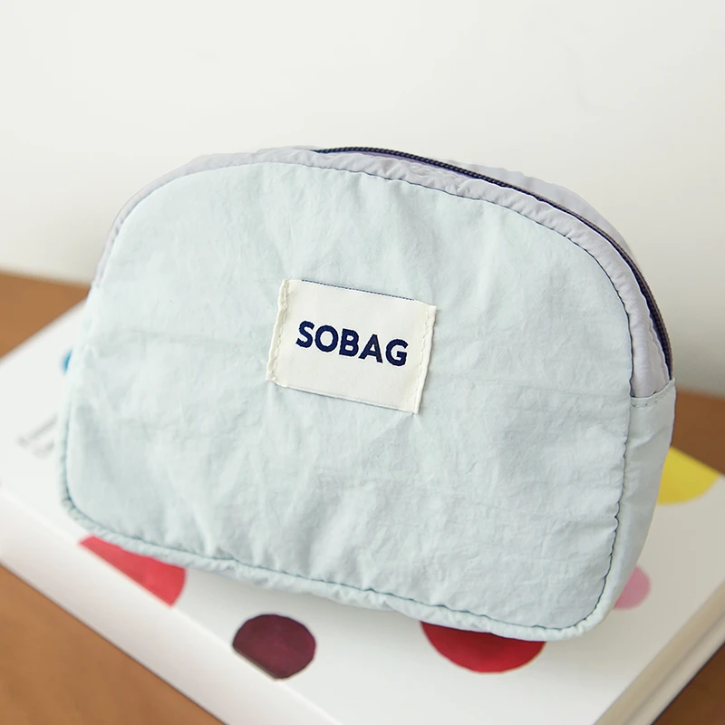 SoBag日系文艺大容量收纳包女防泼水尼龙布护理洗漱包轻便化妆包