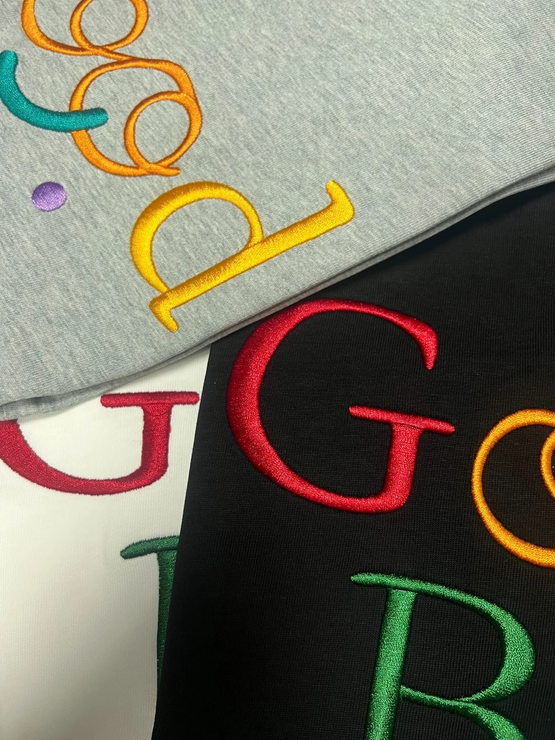 明星小白同款！300克重！GOD彩色刺绣短袖T恤男女同款