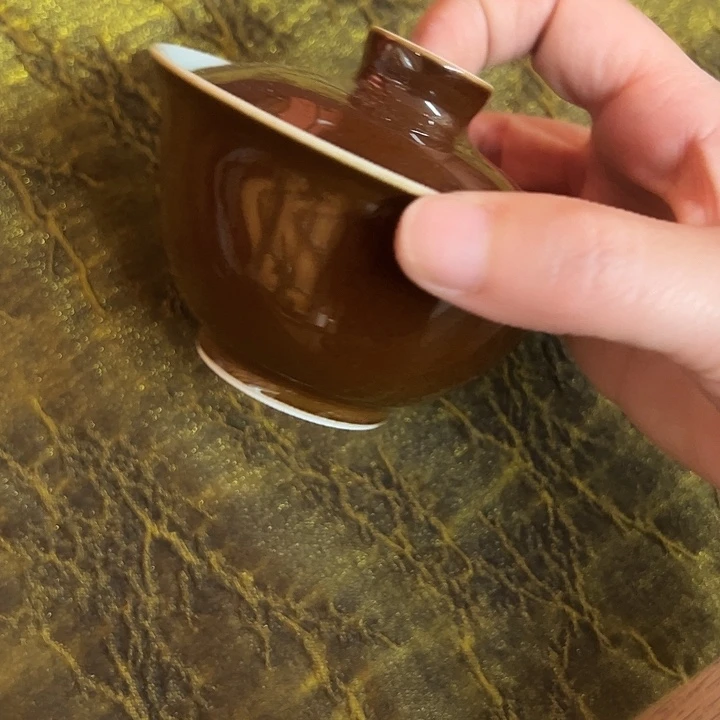 福利出清手工手绘盖碗