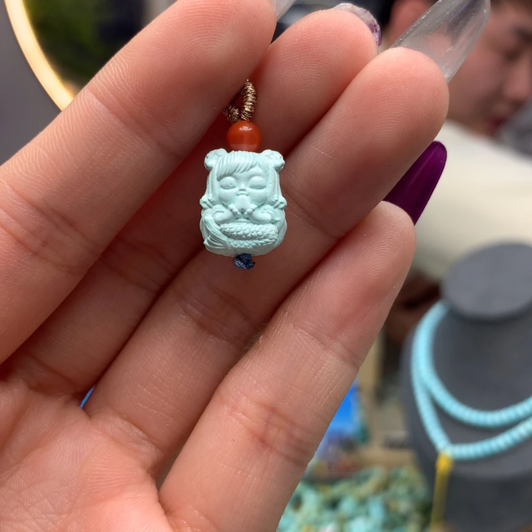 绿松石挂件未镶嵌