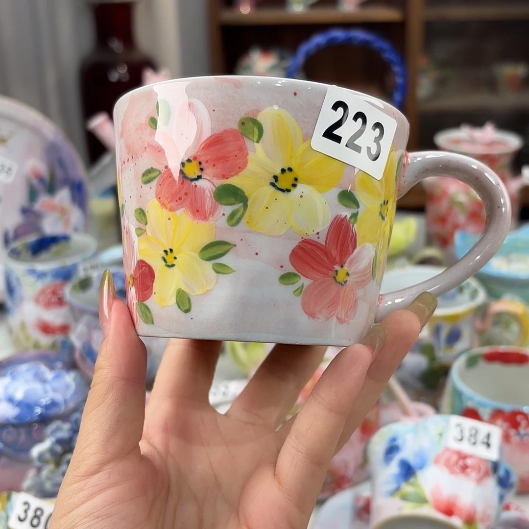 景德镇手绘高温釉下彩陶瓷茶具