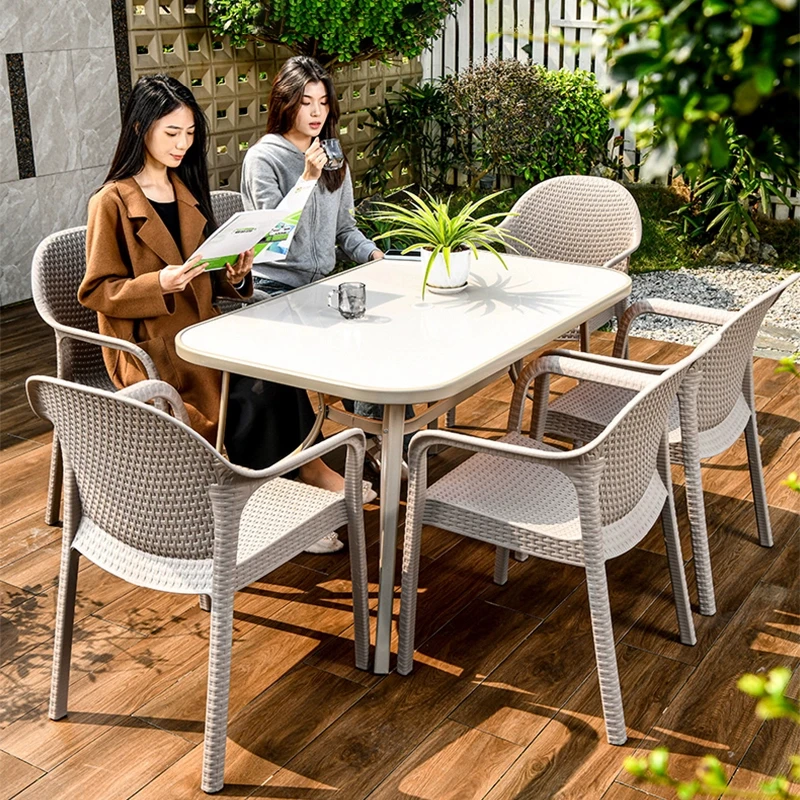 【远茂品牌】户外阳台桌椅组合套件别墅庭院花园防水防晒休闲桌椅