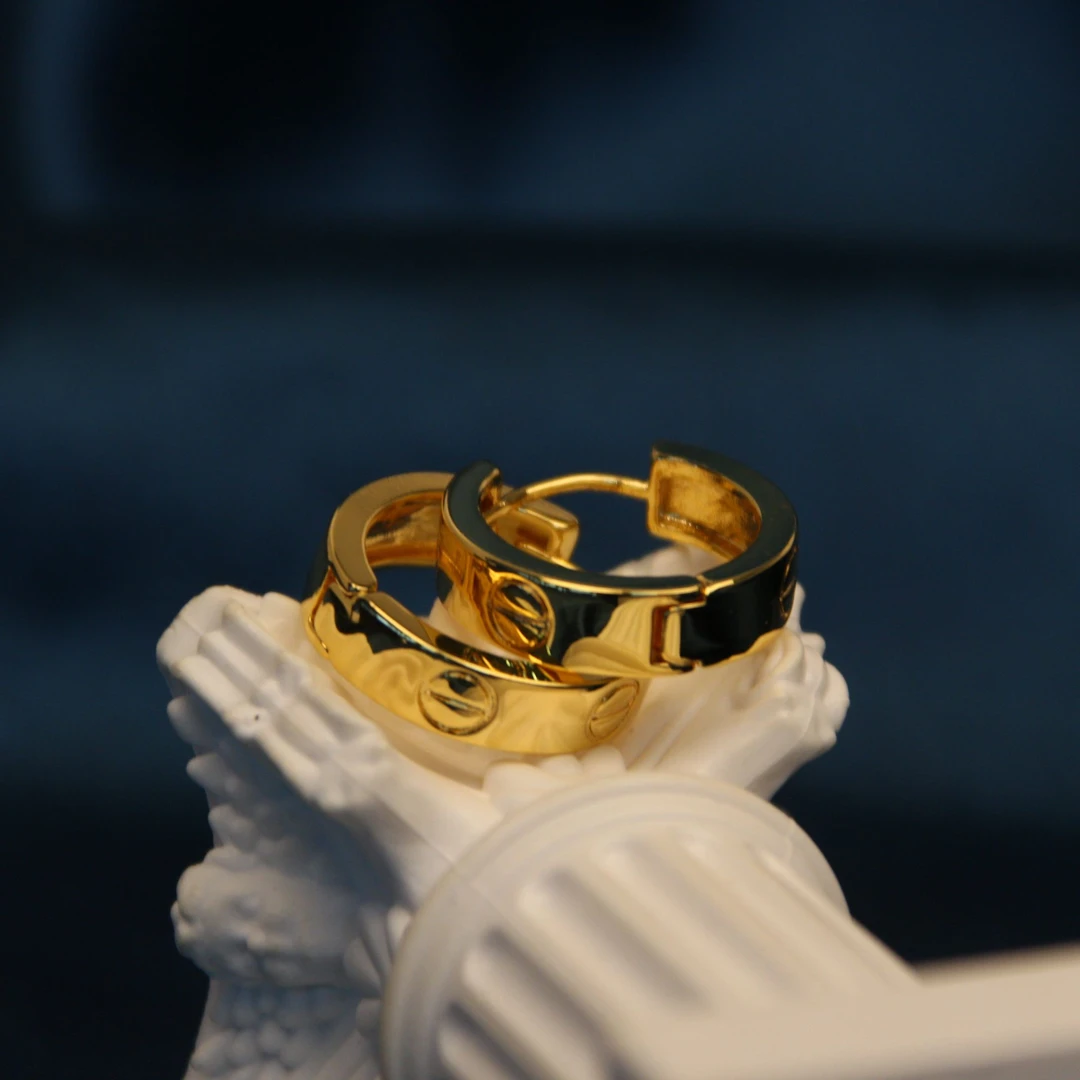 铜合金耳饰 419 经典耳圈耳扣金色简约圈圈复古个性