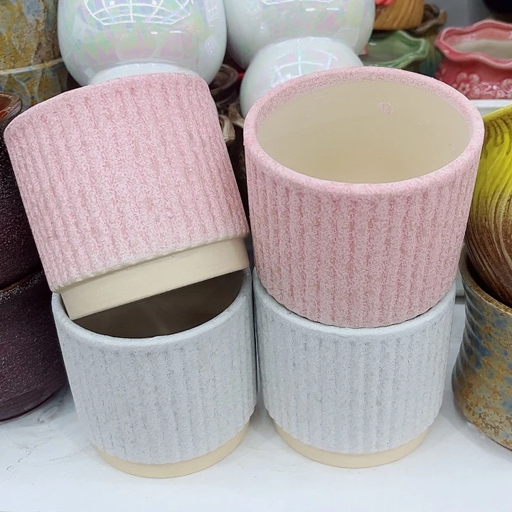 有孔，满10元发货多肉陶瓷花盆!