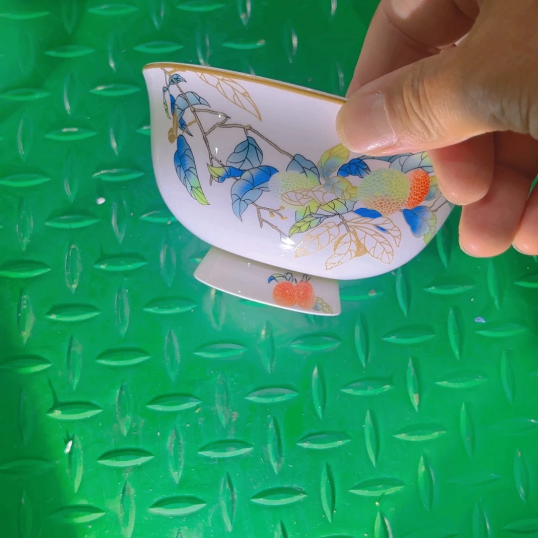 瓷片荔枝五寸十个哇塞