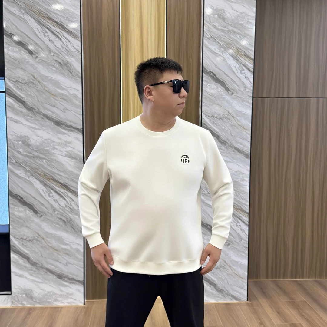 潮流时尚 大码男装 秋季宽松型 圆领卫衣72723耳麦字母款