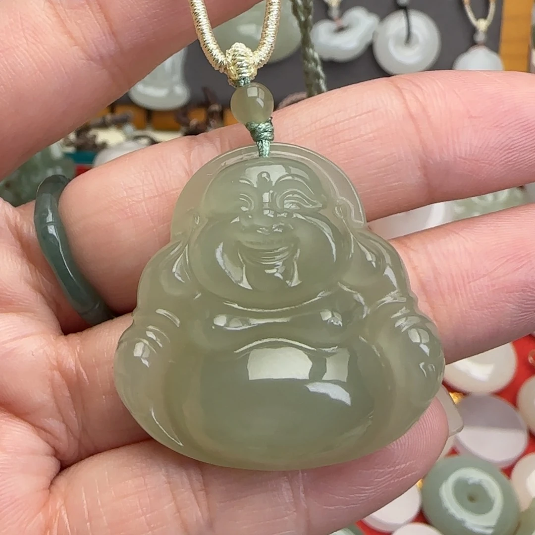 和田玉未镶嵌颈饰奶***女