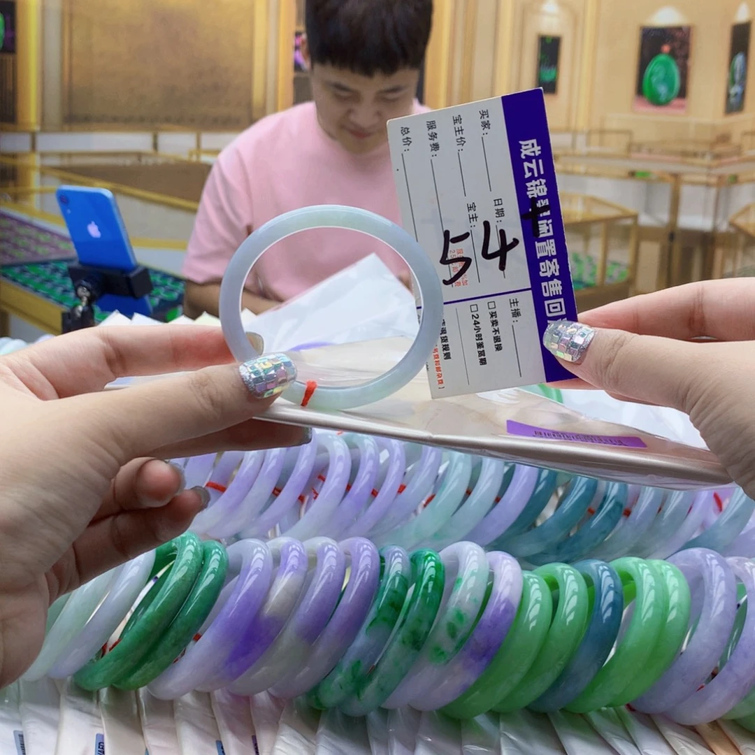翡翠未镶嵌手镯yb