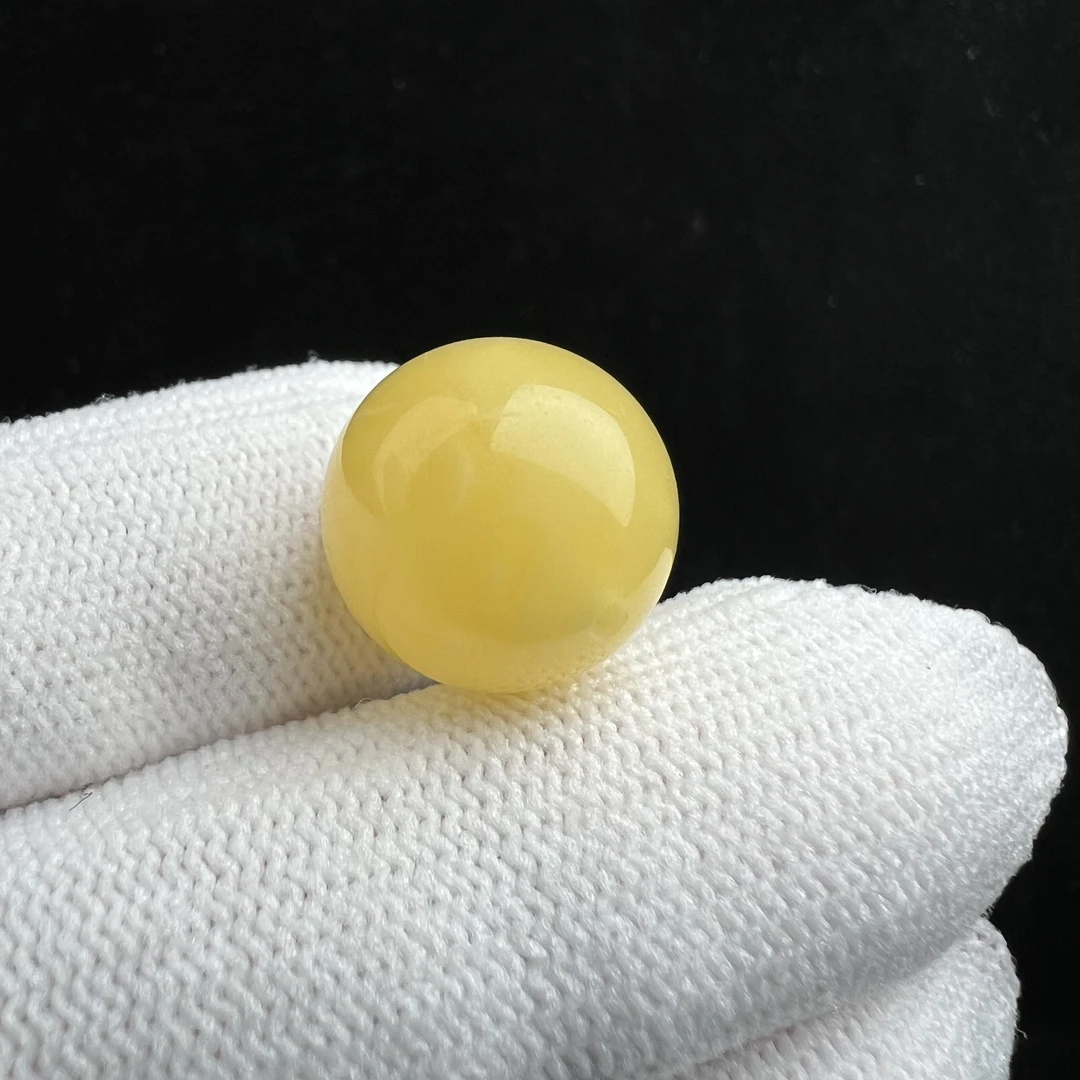 A2106天然蜜蜡圆珠14.7mm支持鉴定假一罚四