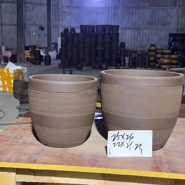 紫砂花盆手工制作40