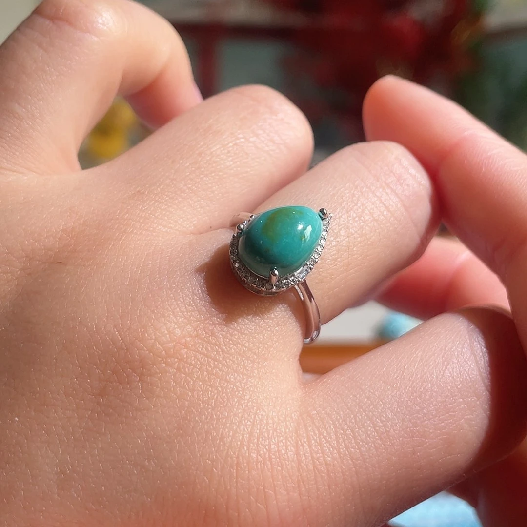 绿松石配饰银S925镶嵌