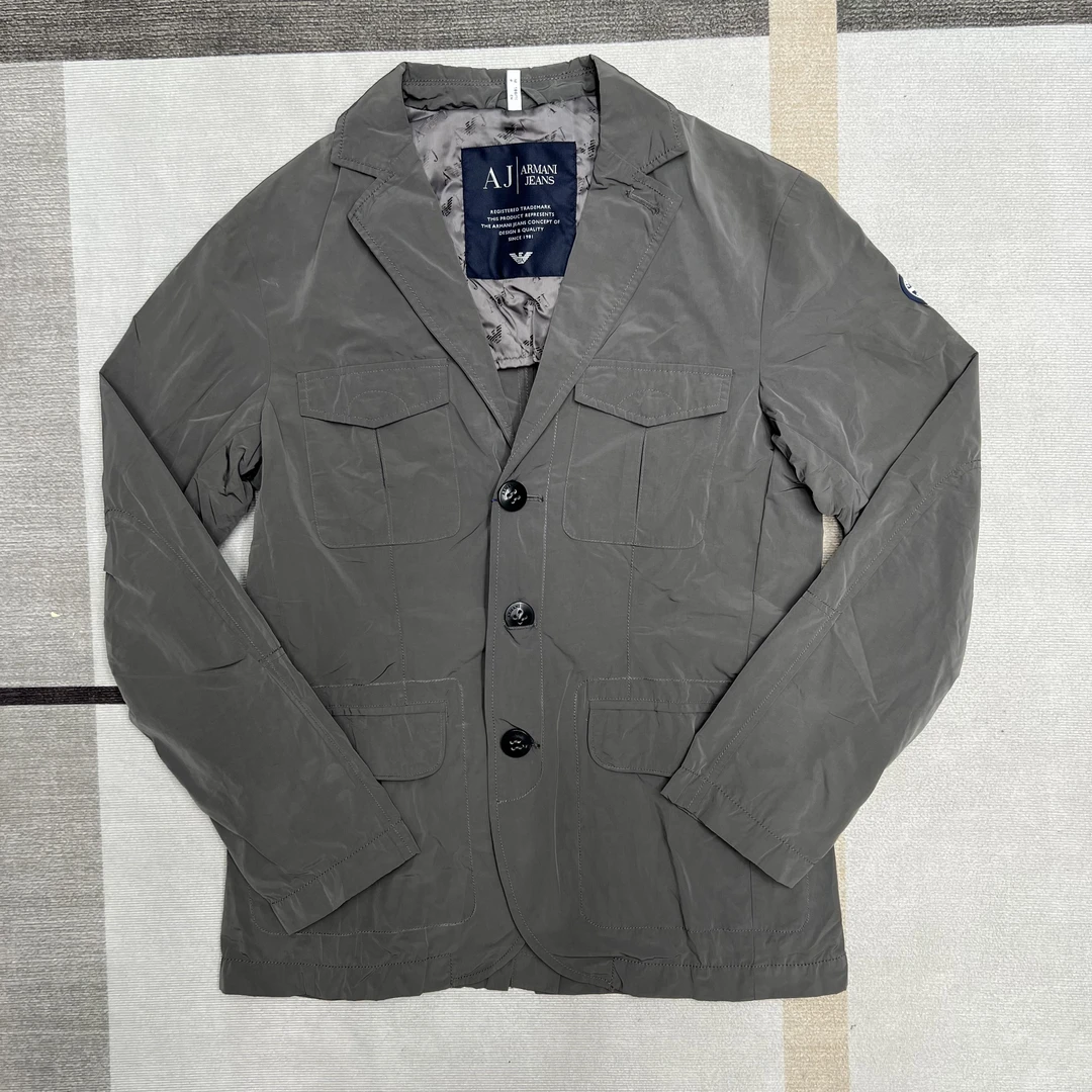 未使用 GIORGIO ARMANI/阿玛尼 春秋季男士西装经典春款修身薄款