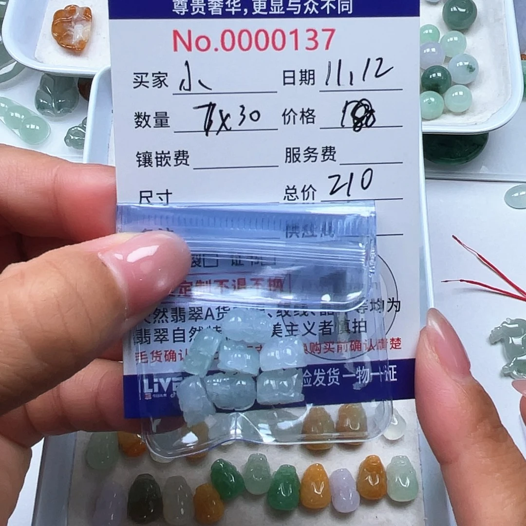 颈饰未镶嵌翡翠小***9