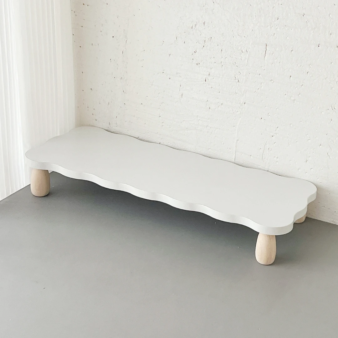 现代简约显示器增高架置物架宿舍白色木质托架桌面键盘整理收纳