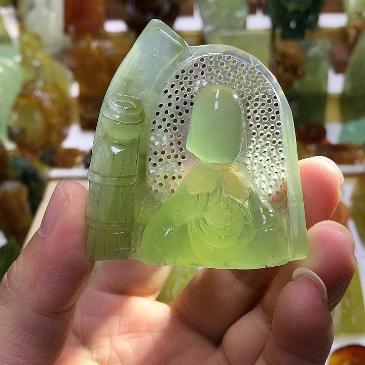 蛇纹石玉未镶嵌珠宝半成品