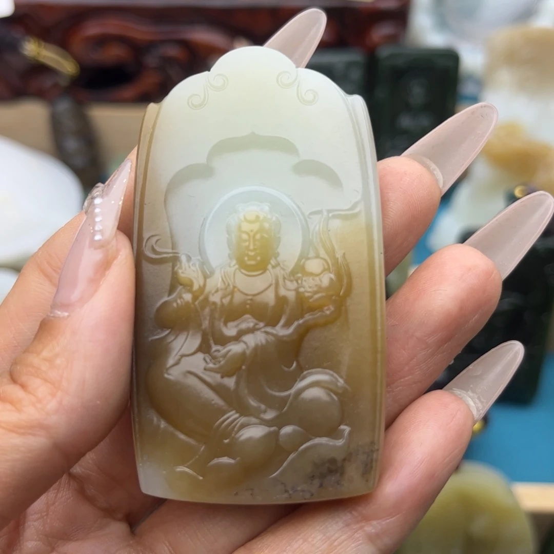 和田玉未镶嵌挂件